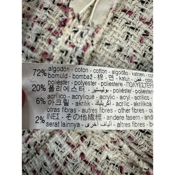 Zara Textured Weave Tweed Mini Dress sz Small - Picture 12 of 13